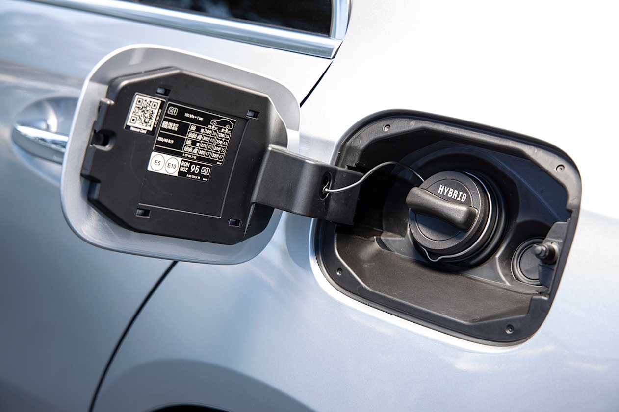 Mercedes’ press material doesn’t state capacity figures for the A 250 e hatch and sedan, but the difference is said to be minimal. (sedan pictured)