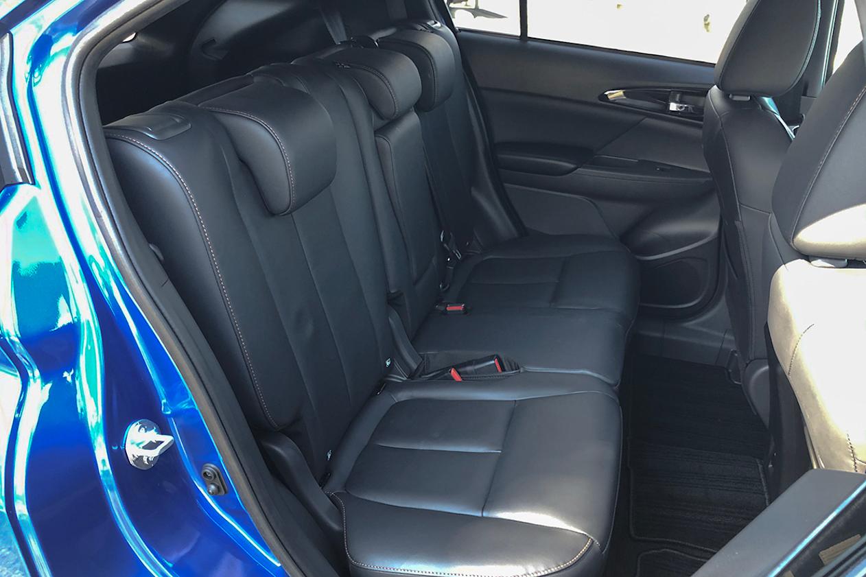 The already roomy (for its size) back seat can slide forward and back by 200mm. (image Peter Anderson)