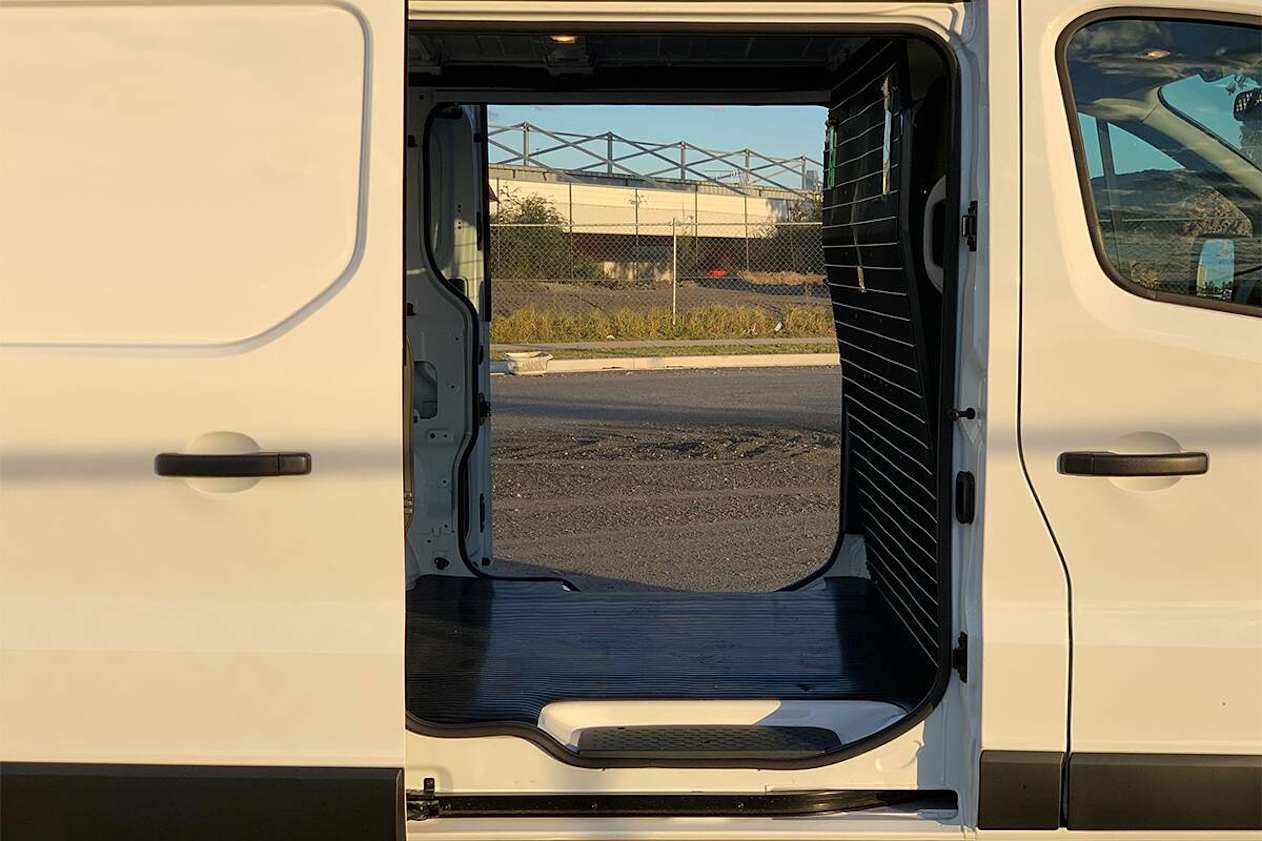 The dual side sliding doors are standard on the Express/ (SWB model shown)