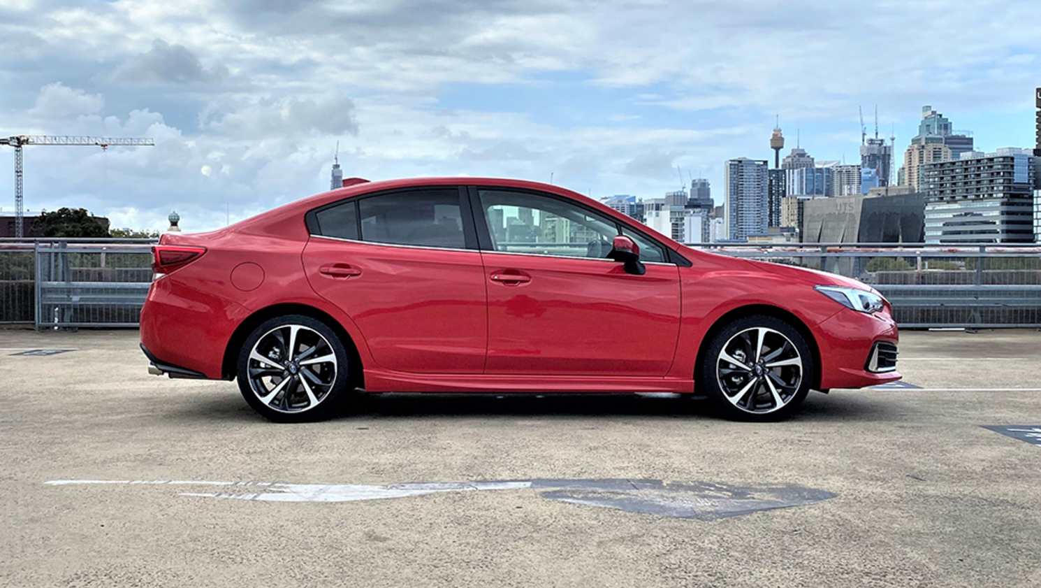 How big is the Impreza sedan? Well it’s 4640mm long (165mm longer than the hatch), 1775mm wide, and 1455mm tall. (image: Richard Berry)