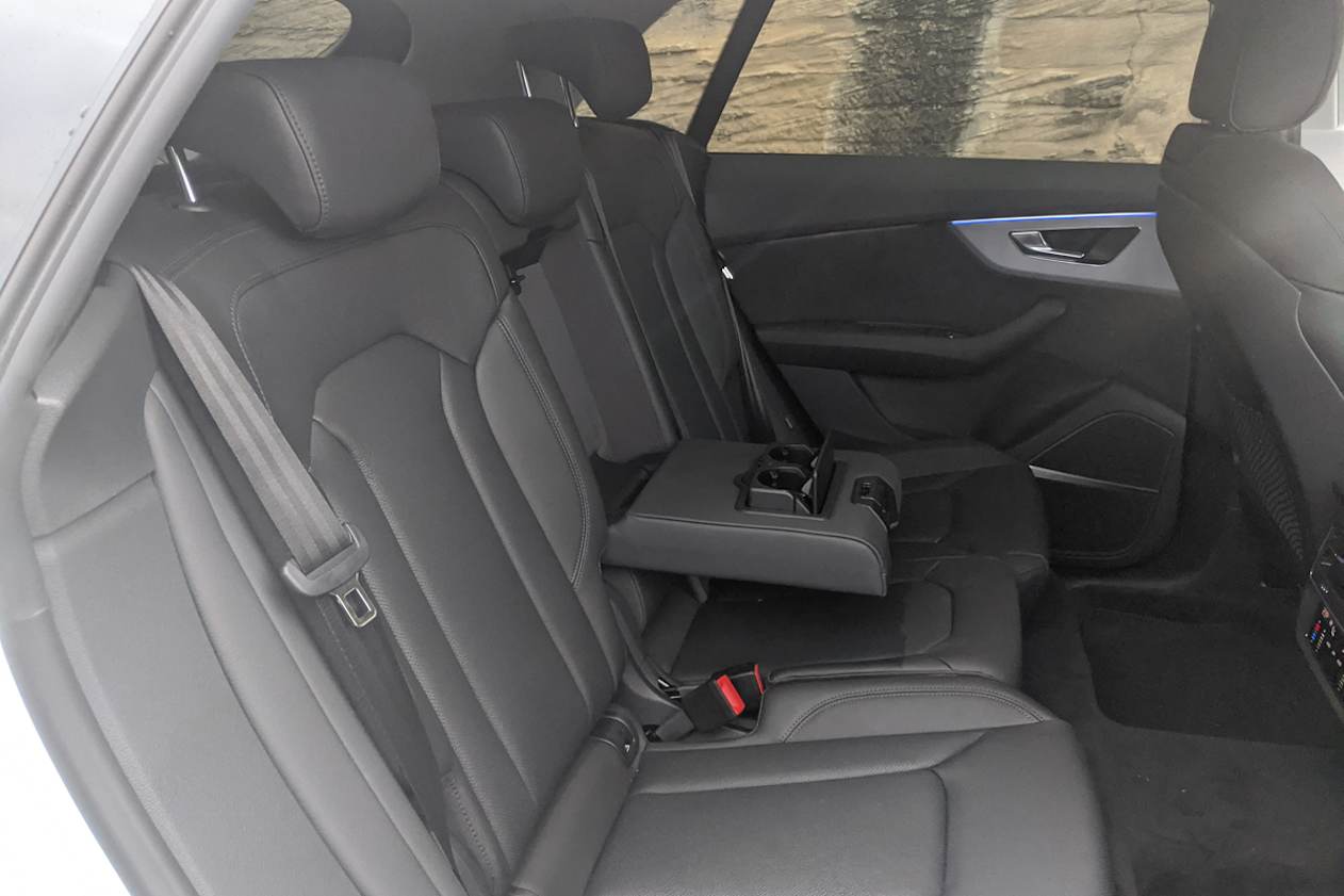 The Q8’s interior features premium materials.