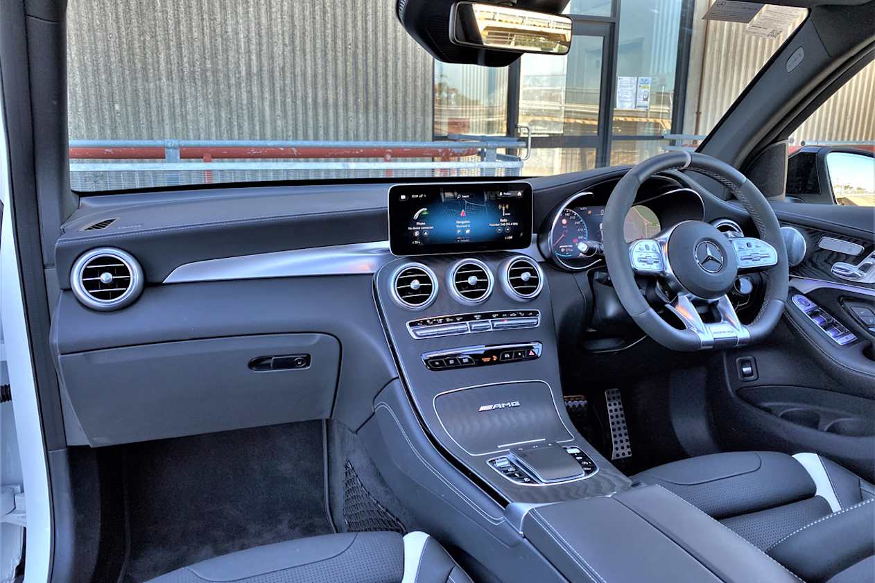 Mercedes-Benz GLC63 S dashboard.