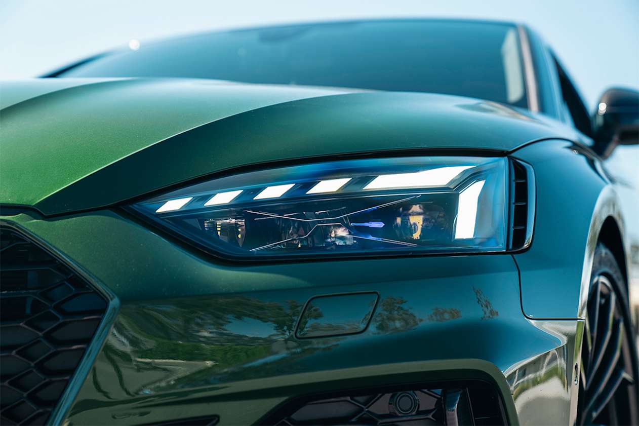 The RS5 scores Matrix LED headlights. (Coupe variant pictured)