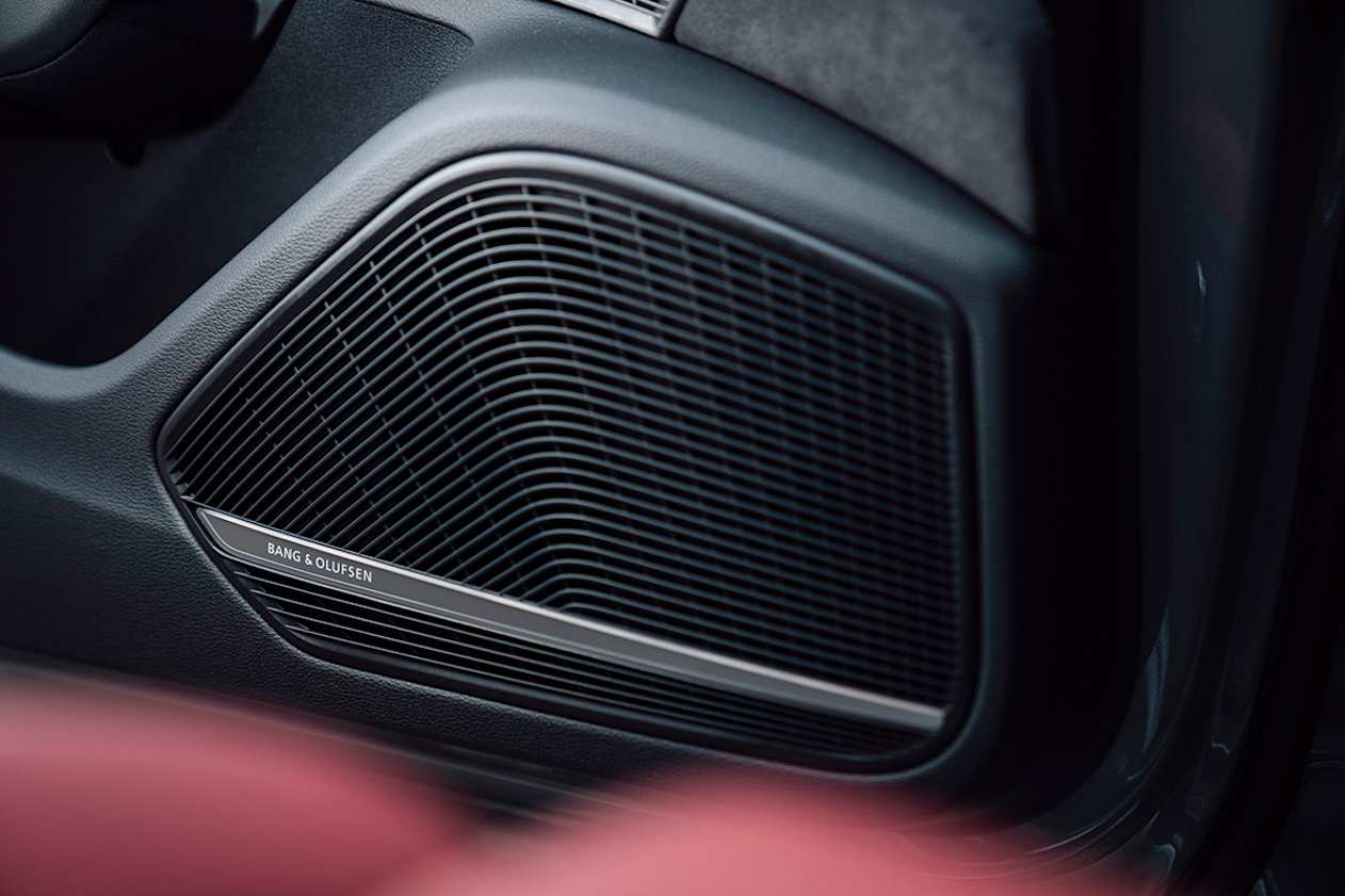 Inside is a Bang &amp; Olufsen sound system.