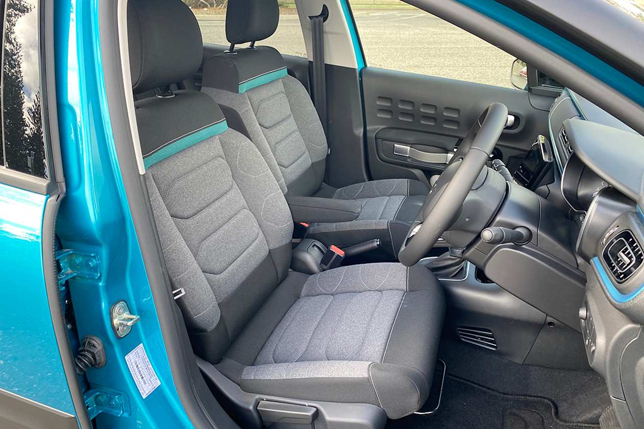 The front seats are some of the most comfortable front seats in the business.