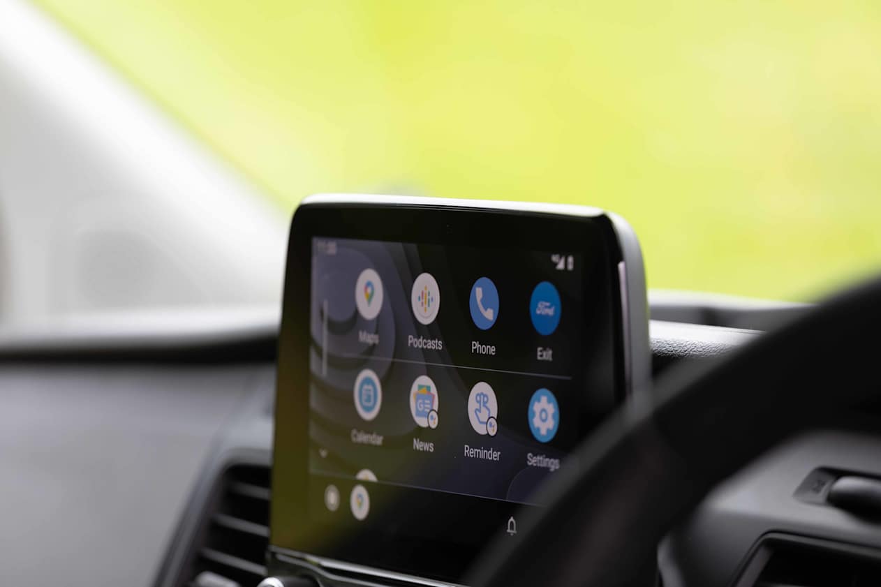 Standard features an 8.0-inch touch-screen.