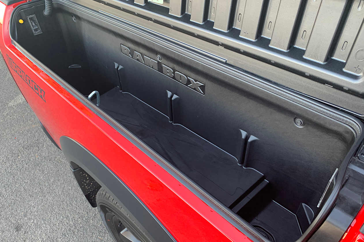 The huge tub is supplemented by the &#039;RAMbox&#039; &quot;cargo management system.&quot; (image: Peter Anderson)