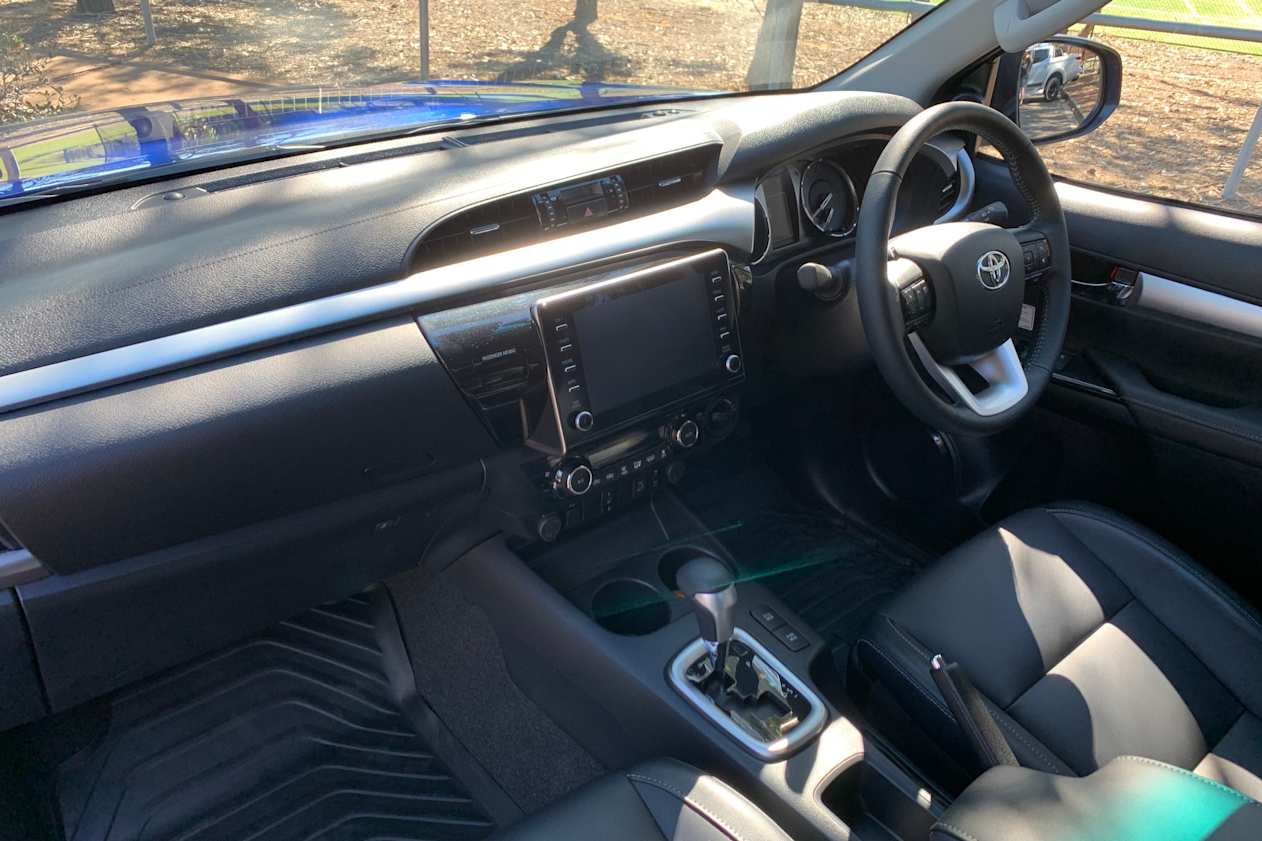 The HiLux’s cabin design - other than those two elements - is unchanged (image credit: Matt Campbell | pictured: 2021 HiLux Workmate).