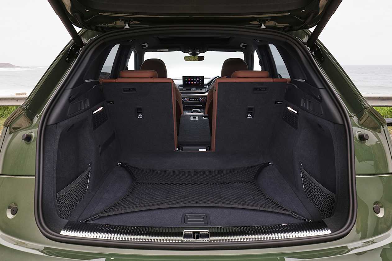 Boot space for the Q5 range comes in at 520 litres which is on-par for this luxury mid-size segment. (Q5 45 TFSI pictured)