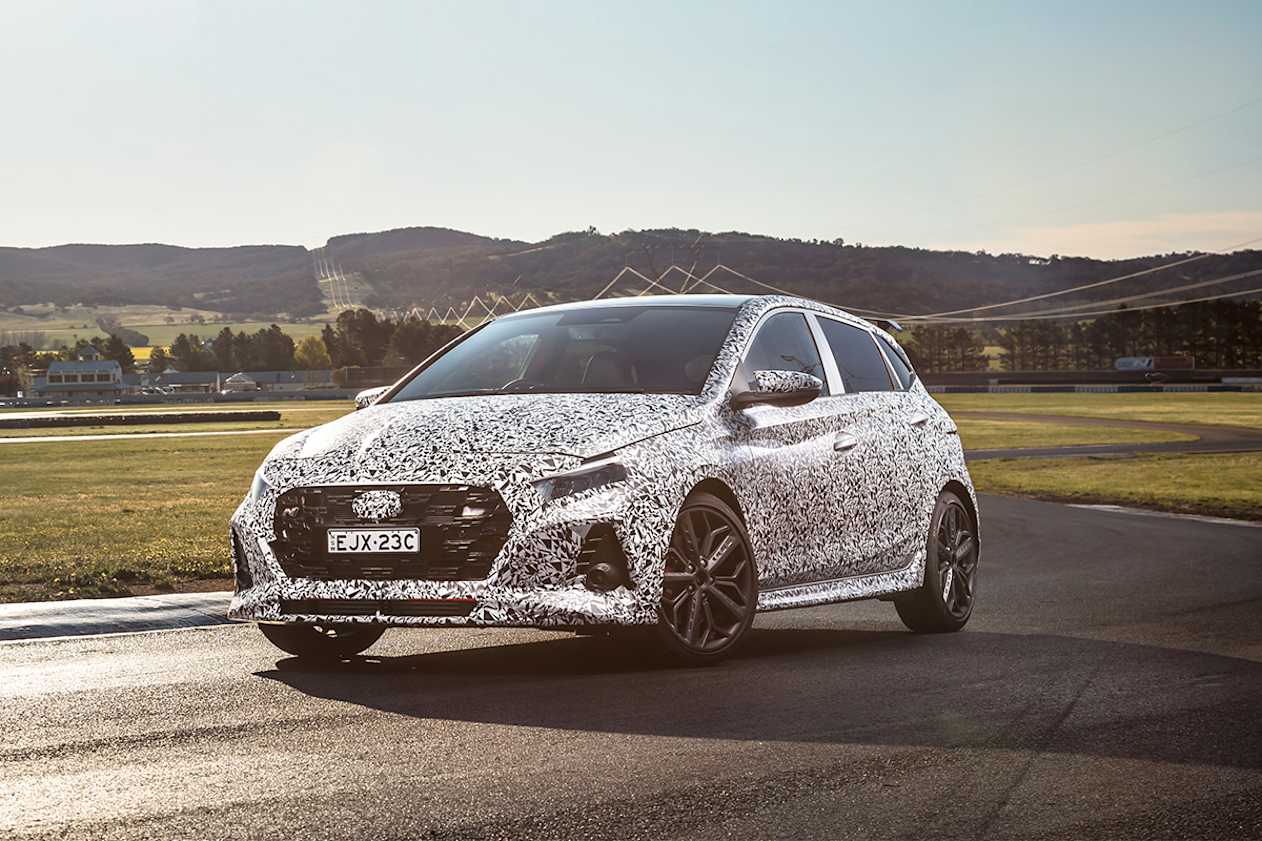 You can get the i20 N in seven colours, one of which will be the Performance Blue.