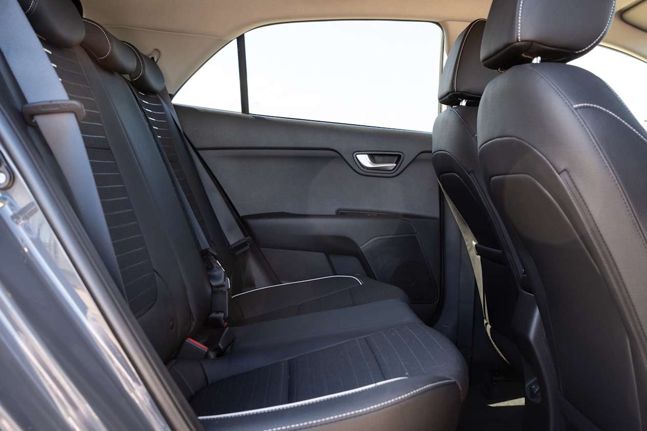 The back row has impressive legroom.