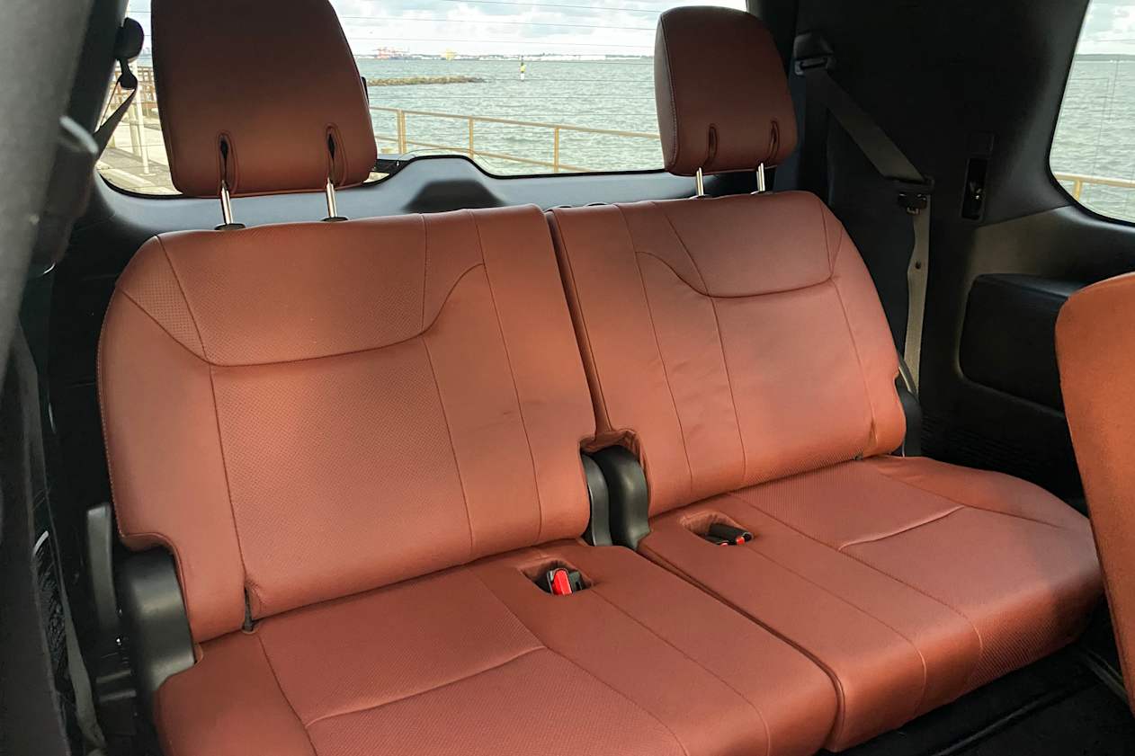 Getting the third-row passengers out is a bit of a chore.