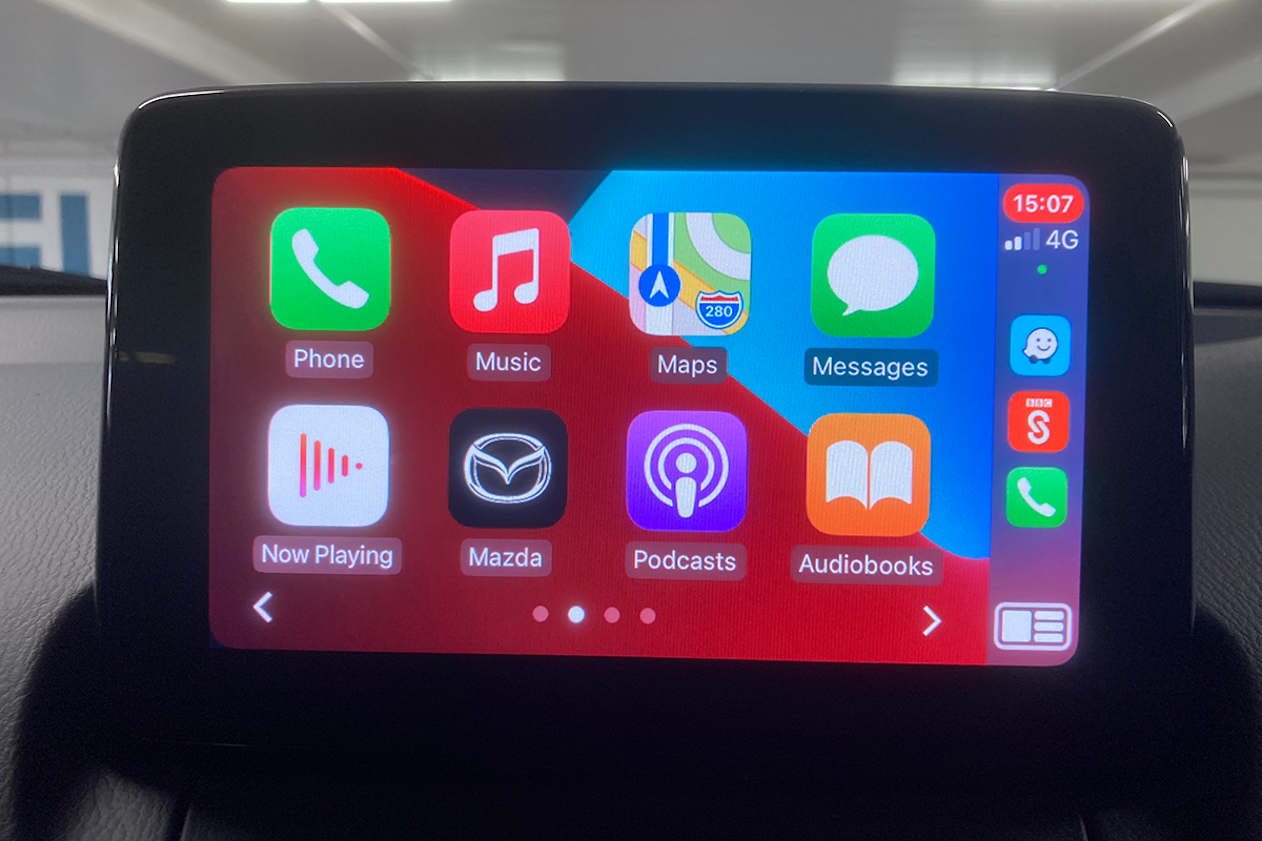 The 7.0-inch touchscreen comes with Apple Car Play/Android Auto.