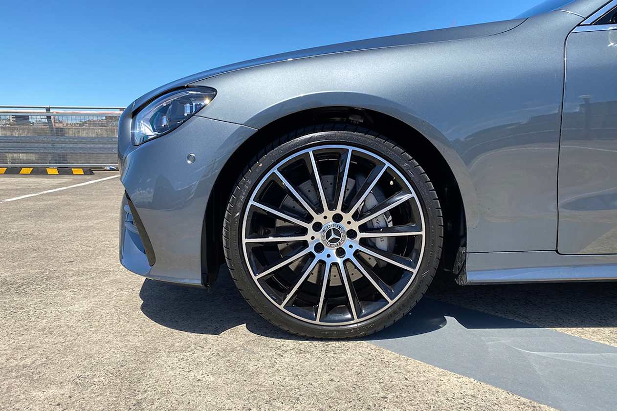 The low-profile, 20-inch wheels affect the ride.