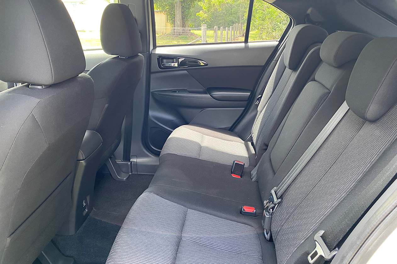 The back seat loses some flexibility in borrowing space from the boot to accommodate taller passengers.