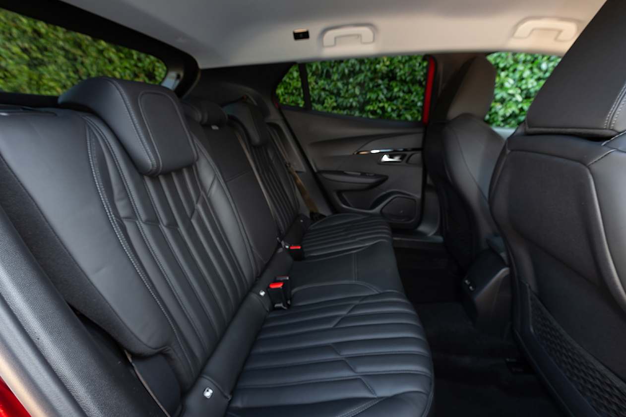 Rear seat convenience is somewhat wanting. (GT Sport international model shown)