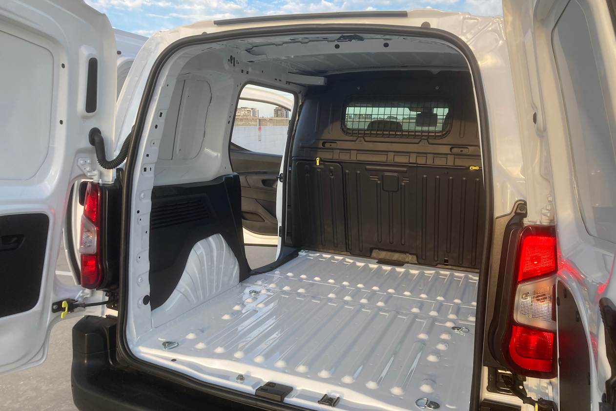 The 130 THP comes standard with two sliding side doors and a set of barn doors.