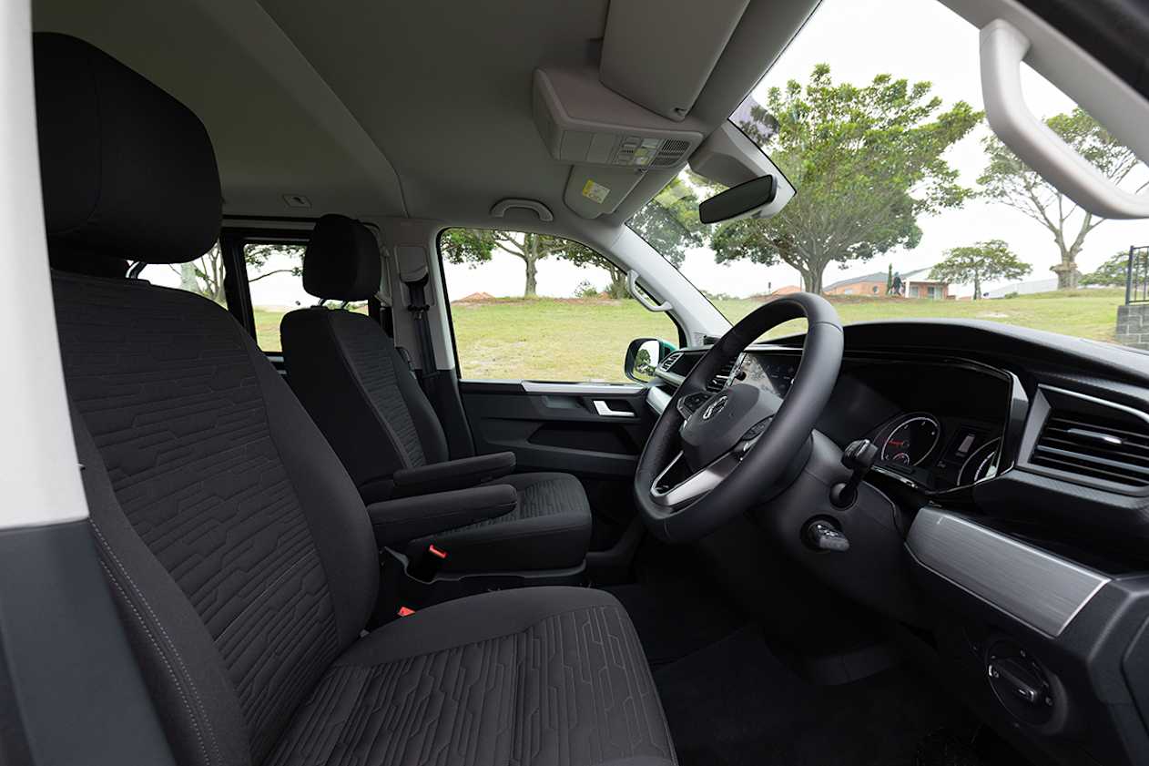 VW has made clever use of the dash for storage as there is no centre console.