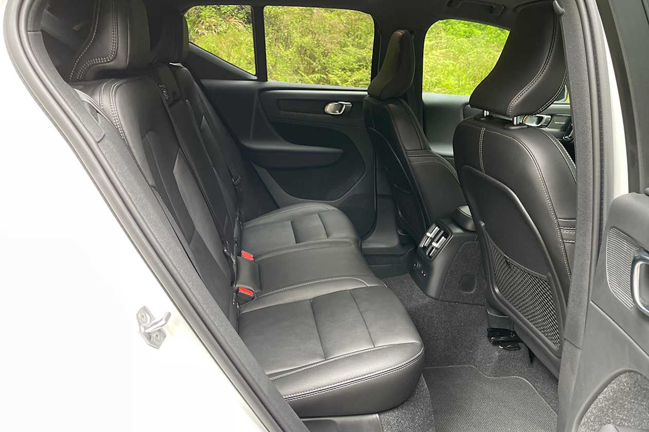 Rear seat passengers enjoy uncommonly comfortable seats.