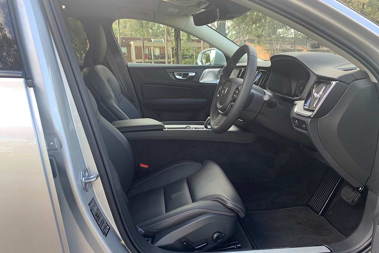 The V60 has a classy cabin layout. 