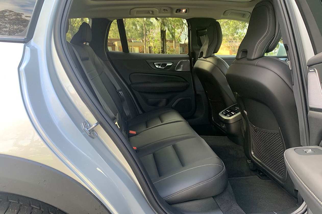 The back seat is roomy enough.