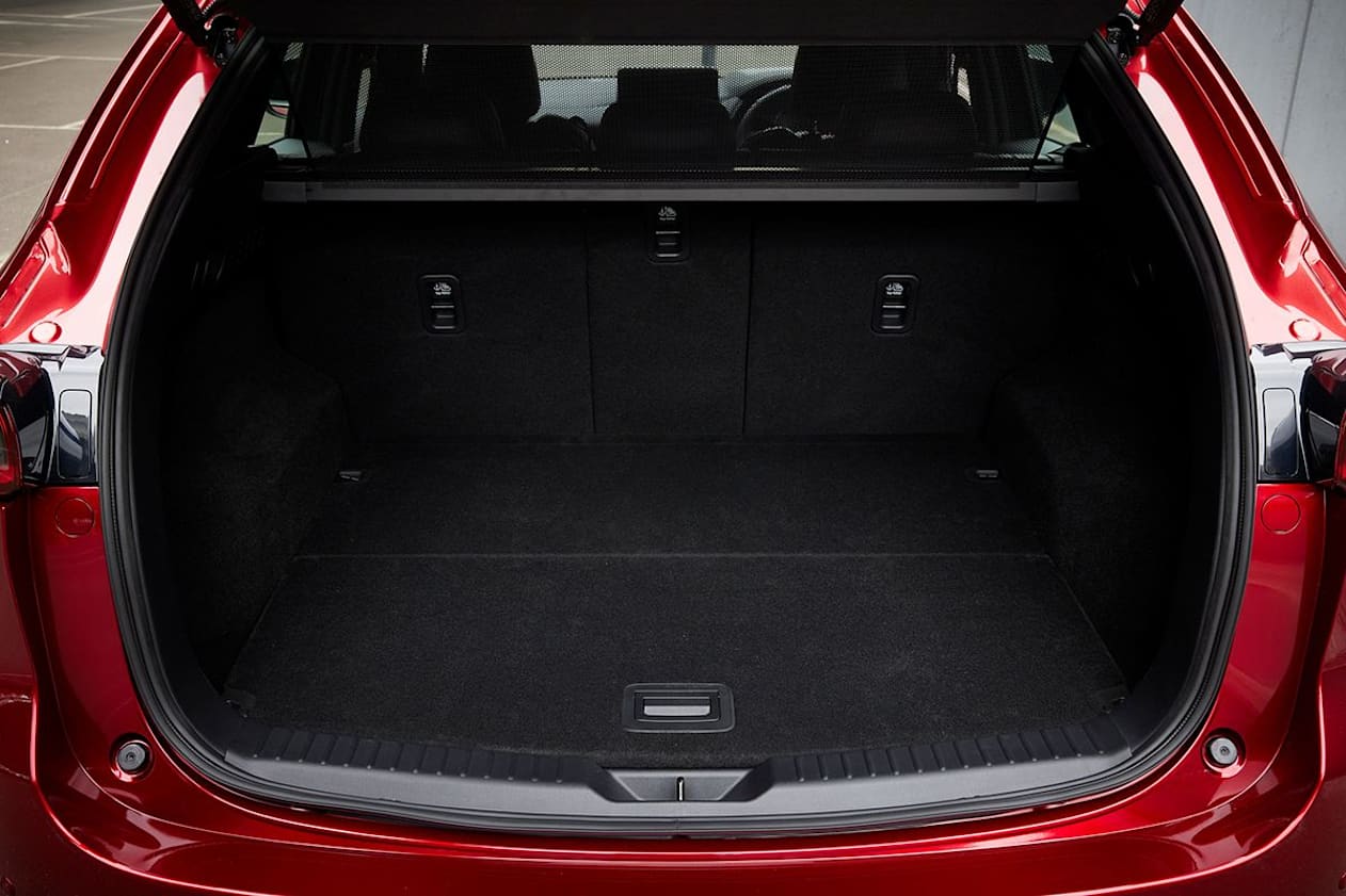 The CX-5 offers 438 litres of cargo capacity.