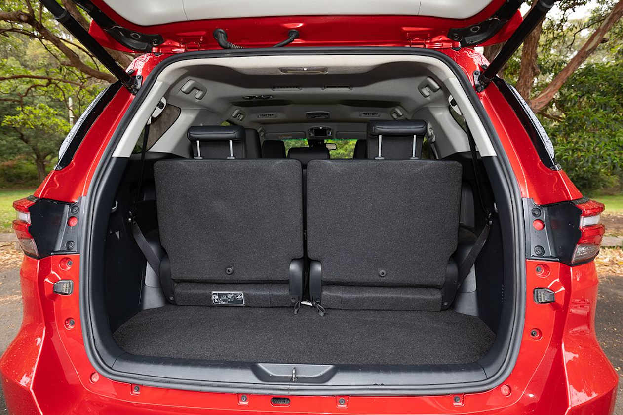 Toyota Fortuner 2022 boot space