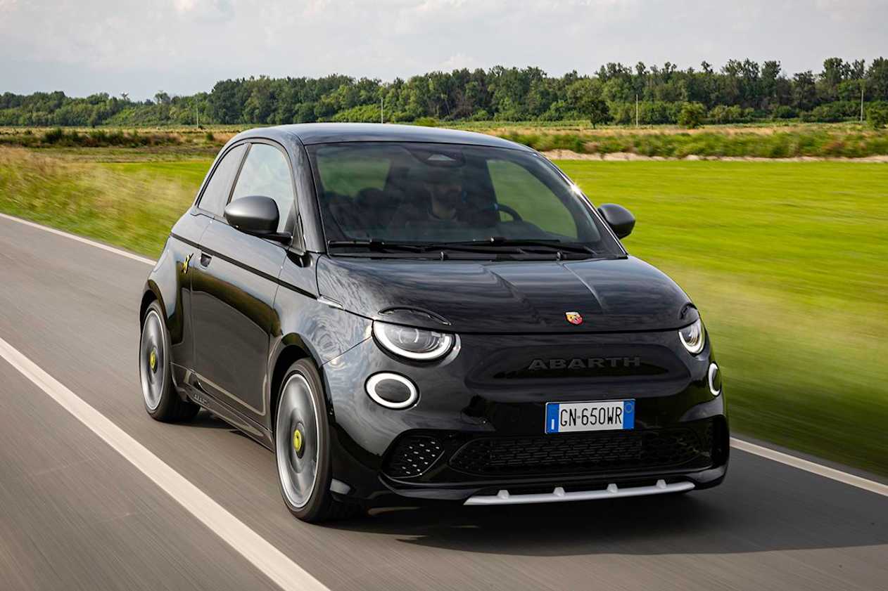 Maximum range of the 500e is 265km.