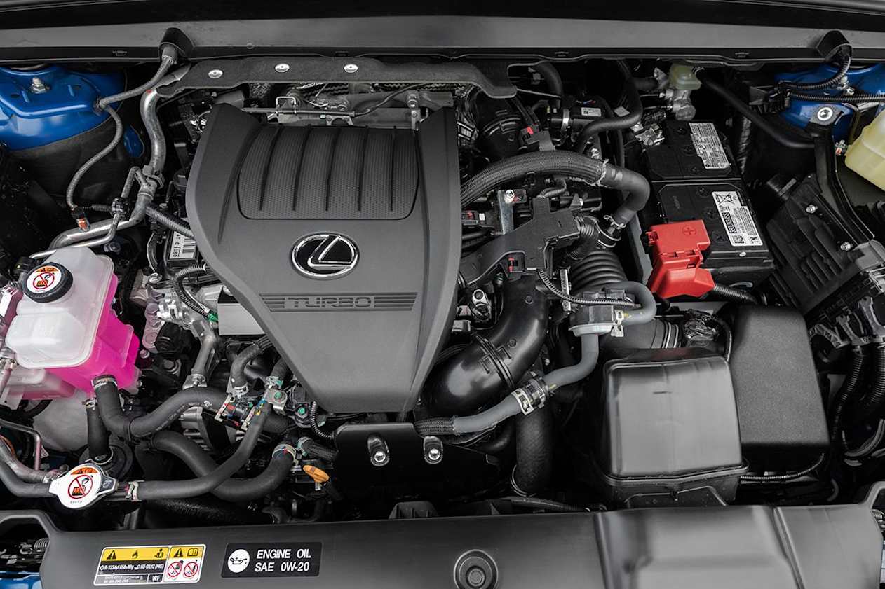 There’s a turbocharged 2.4-litre petrol engine on offer in the RX 350, good for 205kW and 430Nm.