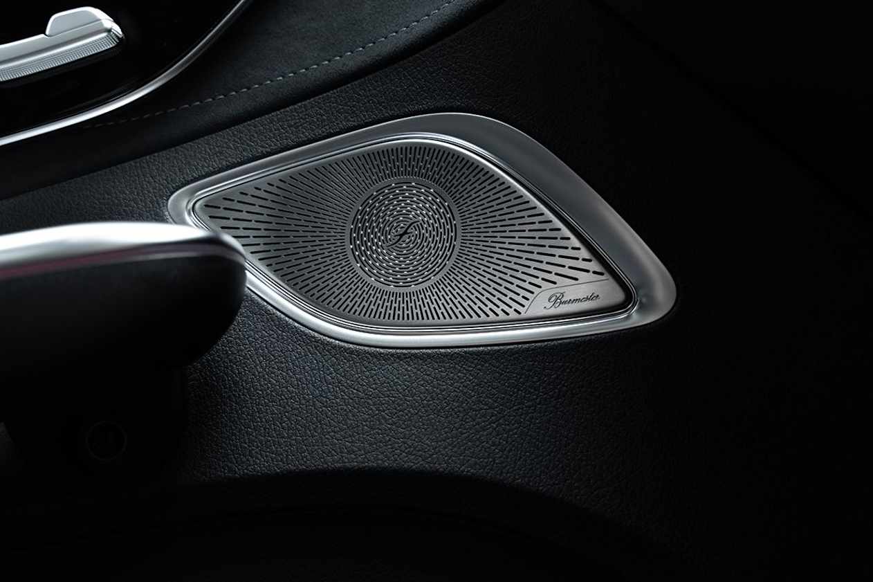 Inside is a Burmester 3D surround sound system.