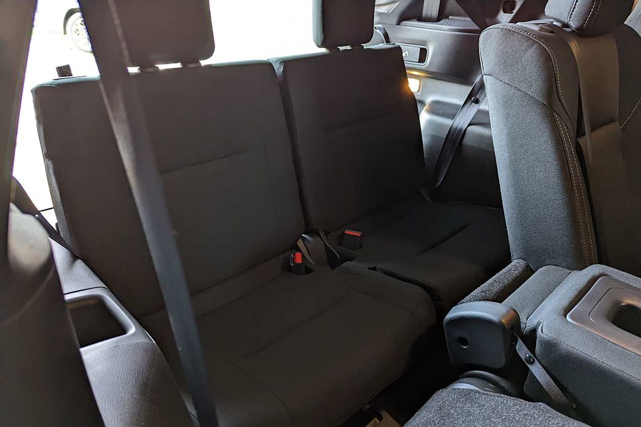 When not in use, the third-row seats fold down flat. (Image: Tung Nguyen)
