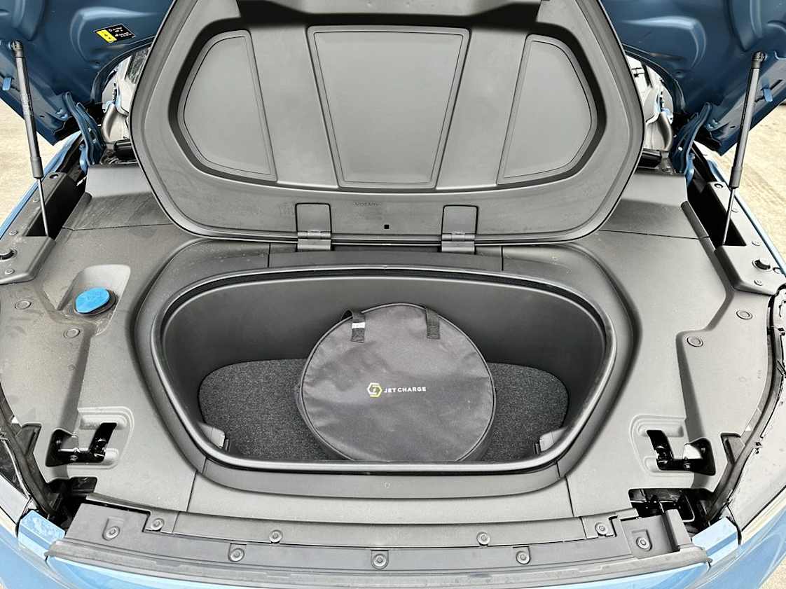 Loose items can also be stored in the ‘froot’ (front boot). (image: Justin Hilliard)