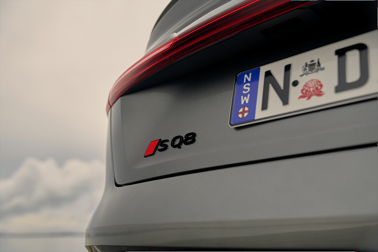 SQ8 e-tron Sportback exterior pictured