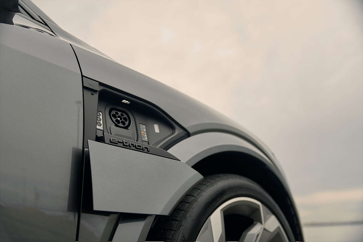 SQ8 e-tron Sportback exterior pictured