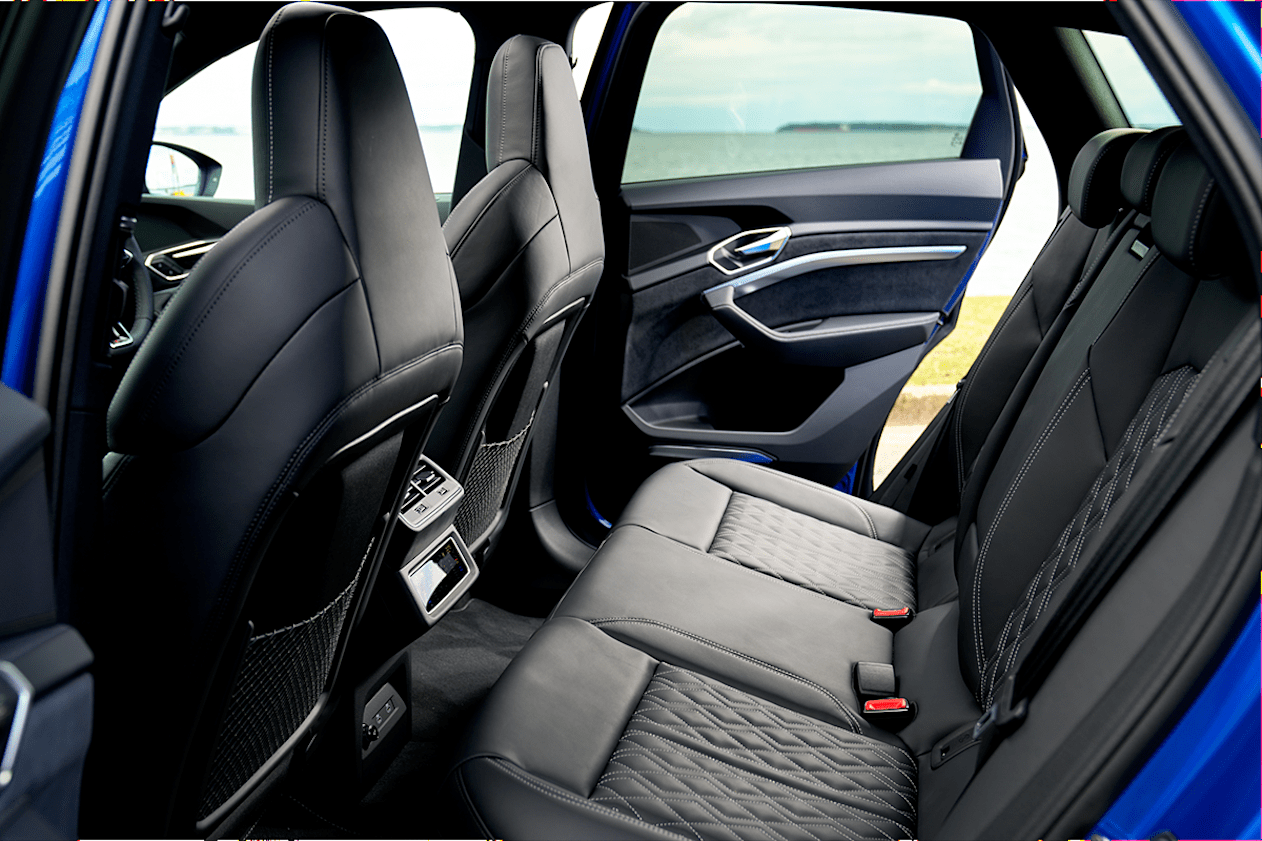 SQ8 e-tron SUV second row pictured