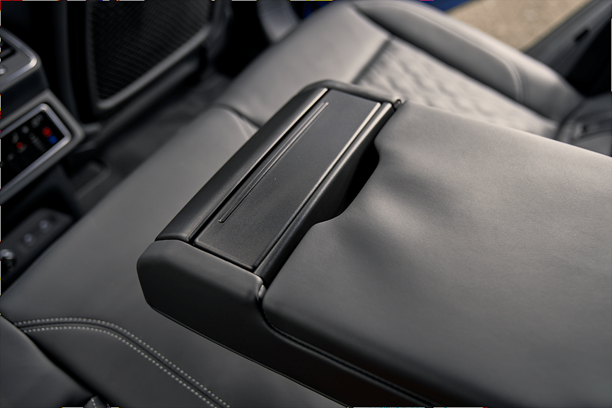 SQ8 e-tron SUV second row features pictured