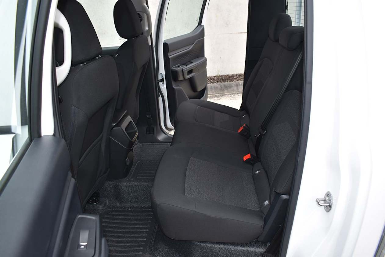 Features fabric seats and vinyl floors. (Image: Mark Oastler)