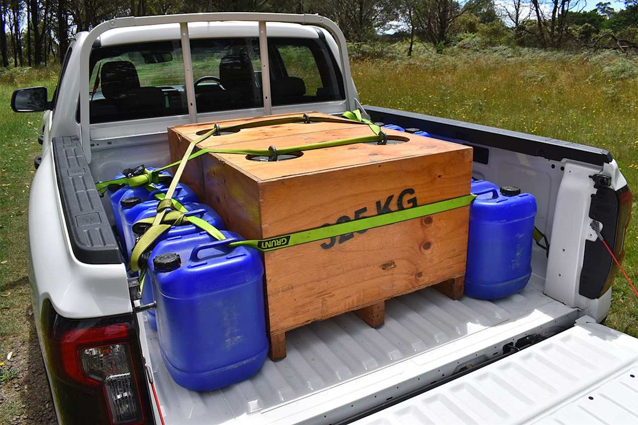 Thanks to its relatively light 2093kg kerb weight, our test vehicle’s 3250kg GVM allows for an impressive 1157kg payload rating. (Image: Mark Oastler)