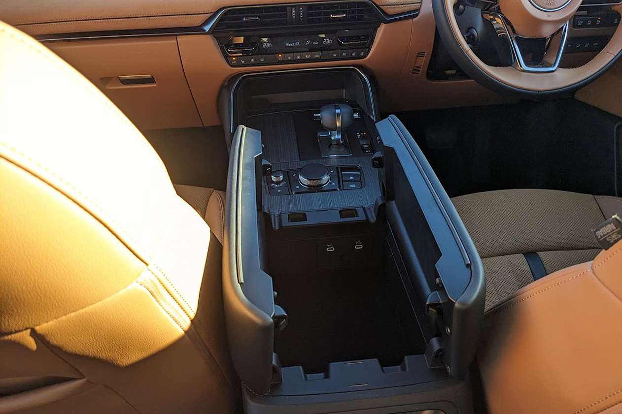 Storage solutions are bountiful in the CX-60. (Image: Tung Nguyen)