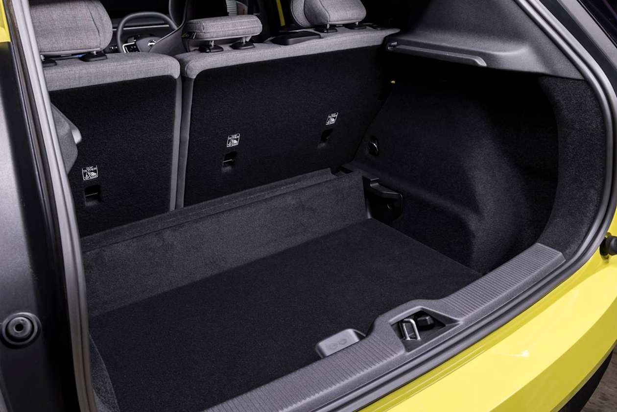 The boot floor is a two-level set-up.