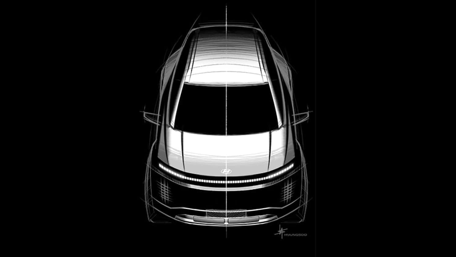 2025 Hyundai Ioniq 9 design sketch