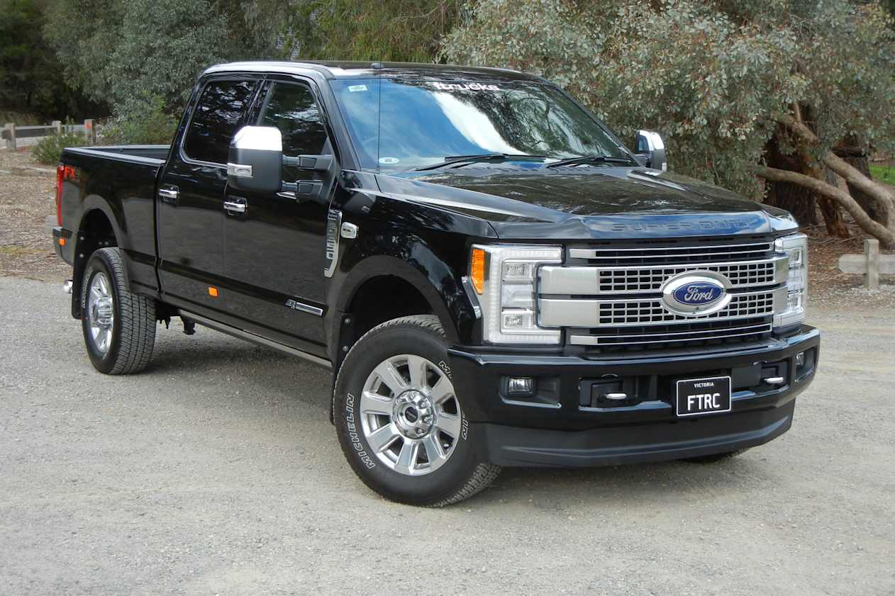 This test vehicle had been downrated to a 4490kg GVM rating (same as the F-250) to allow it to be driven with a normal car licence.