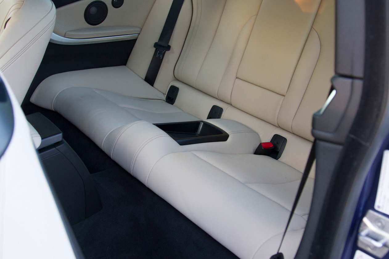 Comfort down the back of the Alpina B4 S isn't terrible.