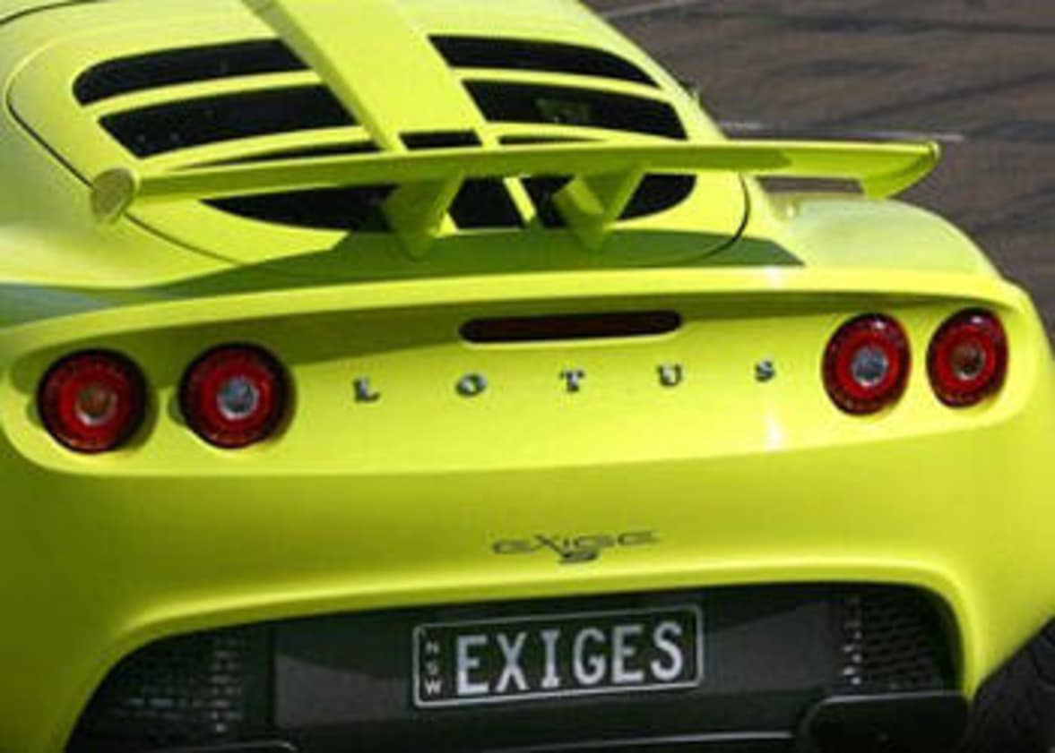 Back beauty ... Lotus Exige S.