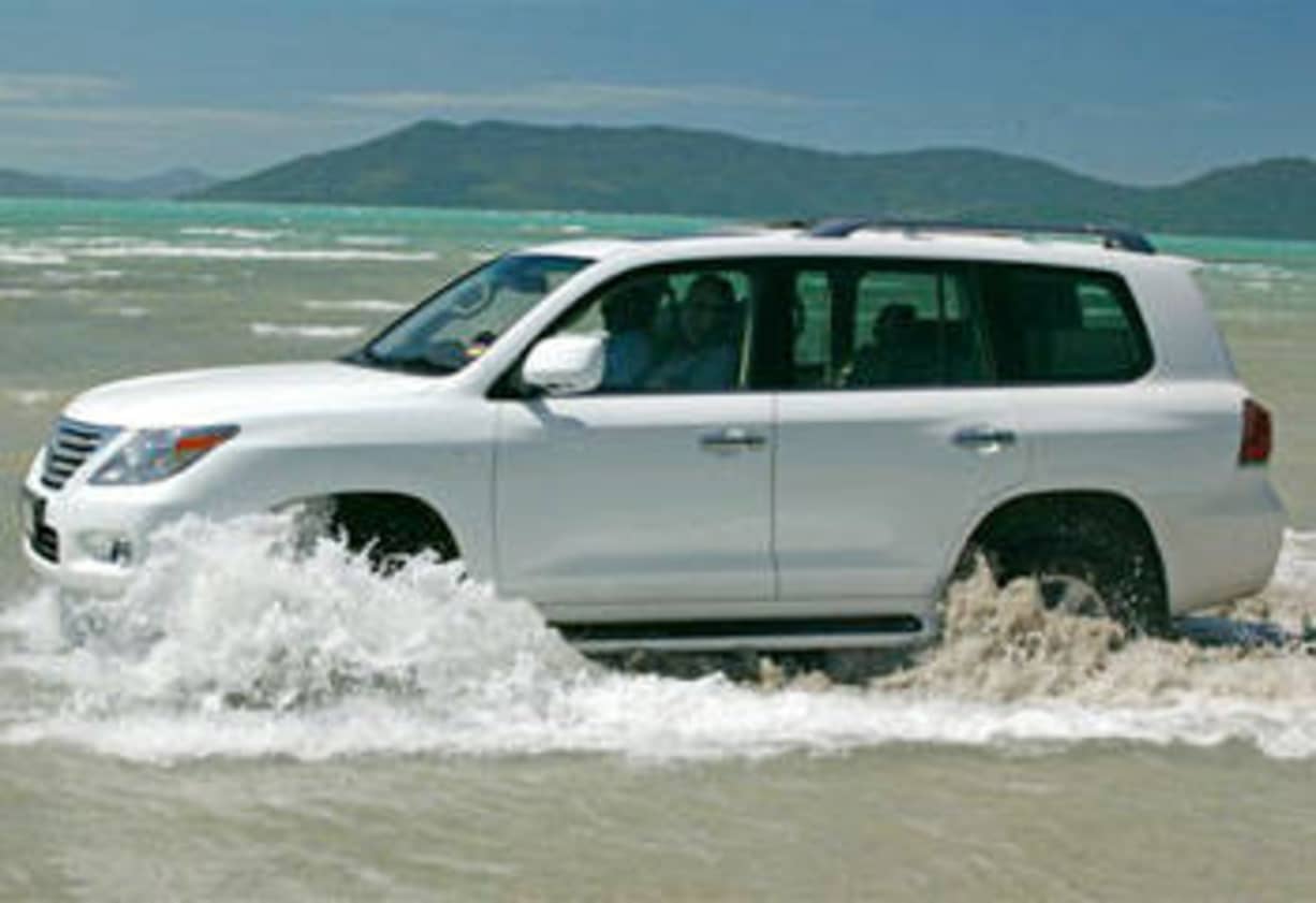 Lexus LX570 is just as capable as the Land Cruiser off-road.