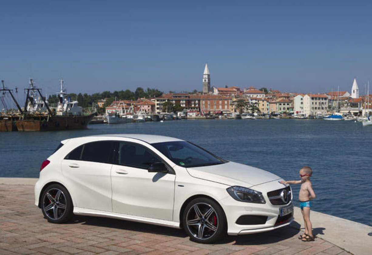 Benz says this model can accelerate from zero to 100km/h in 9.2 seconds and uses stop-start technology to reduce fuel consumption to just 5.5-litres per 100km. A more powerful 115kW version of the 1.6-litre petrol engine will equip the A200 model, priced 