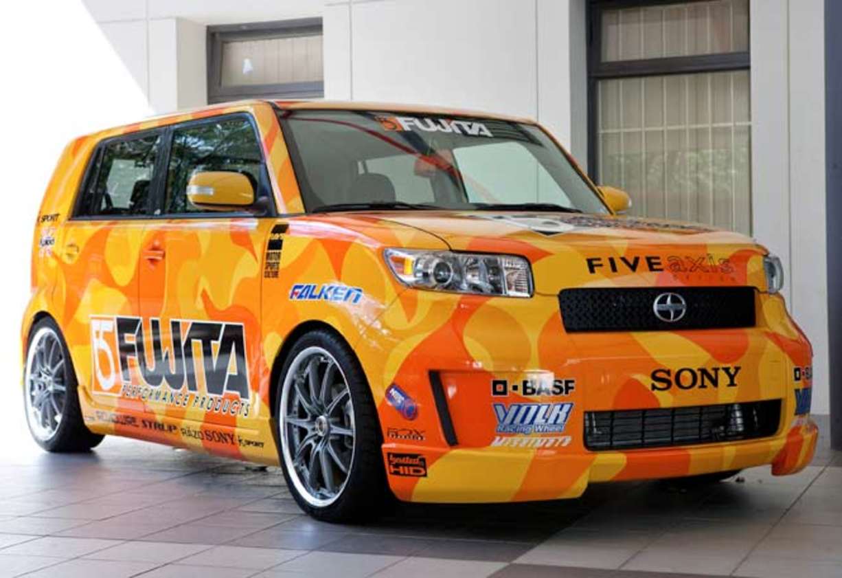 The 2010 Toyota Rukus hatches being shown around Australia in a Toyota road show.