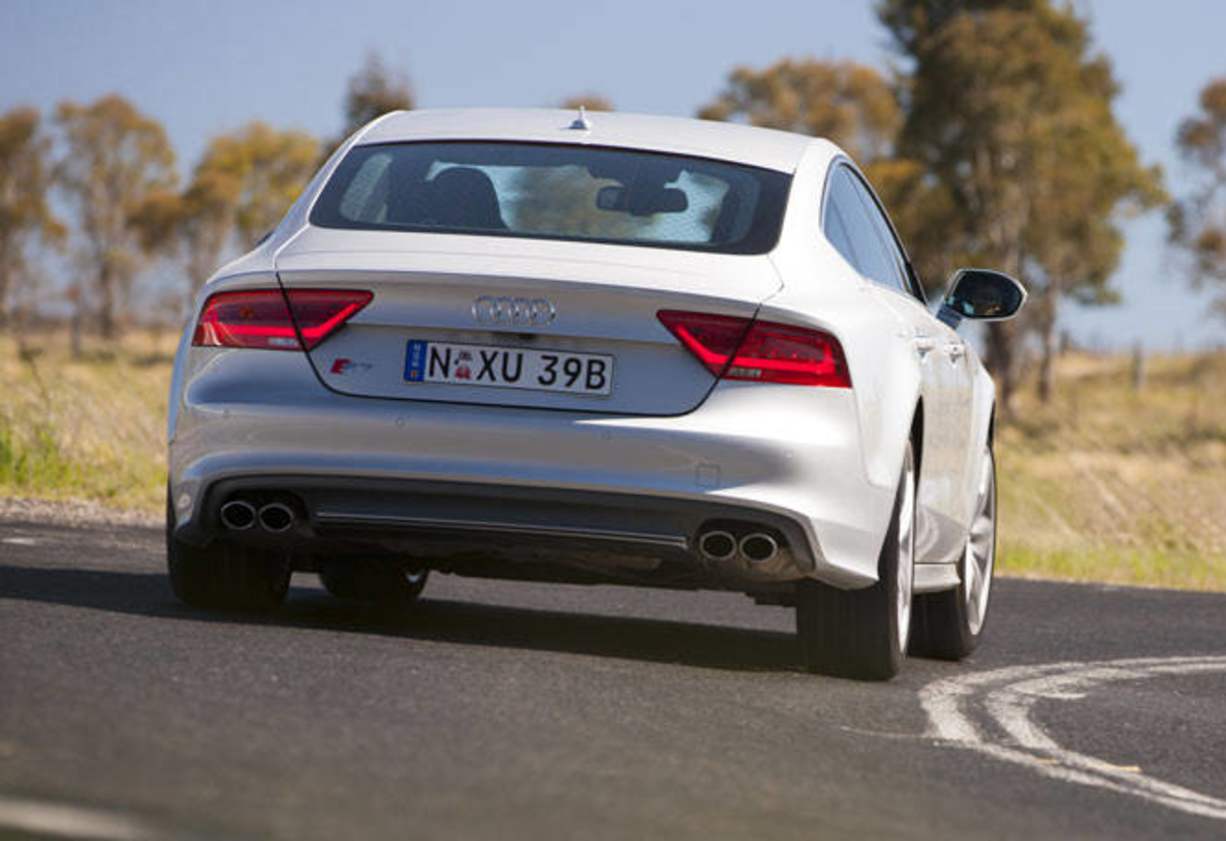 The bold grille, big wheels and added details in the luxurious cabin leave no doubt this is the high-performance version of Audi’s biggest coupe.