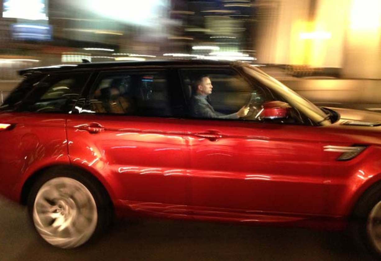 Daniel Craig in the Range Rover Sport. PIC: Joshua Dowling