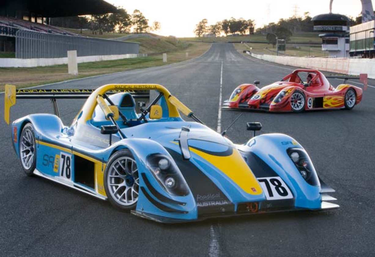 Radical cars in action at Eastern Creek Raceway